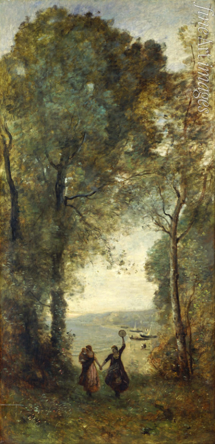 Corot Jean-Baptiste Camille - Reminiscence of the Beach of Naples