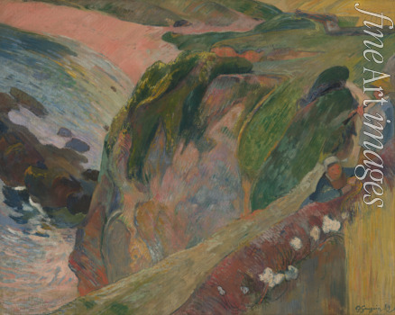 Gauguin Paul Eugéne Henri - The Flageolet Player on the Cliff