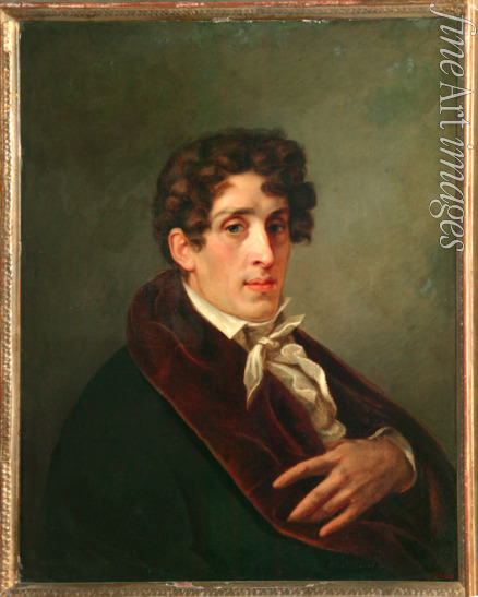 Michaylov Pavel Nikolayevich - Portrait of the artist Count Fyodor Petrovich Tolstoy (1783-1873)