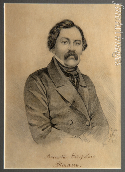 Lebedev Alexander Ignatyevich - Portrait of the Painter Vasily Fyodorovich (Georg Wilhelm) Timm (1820-1895)