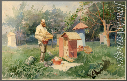 Samokish-Sudkovskaya Elena Petrovna - At the bee yard