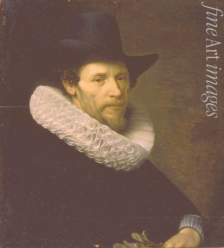 Eliasz Nicolas - Bildnis eines Mannes mit schwarzem Hut