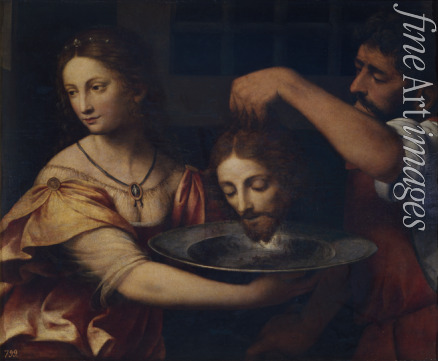 Luini Bernardino - Salome receives the Head of John the Baptist