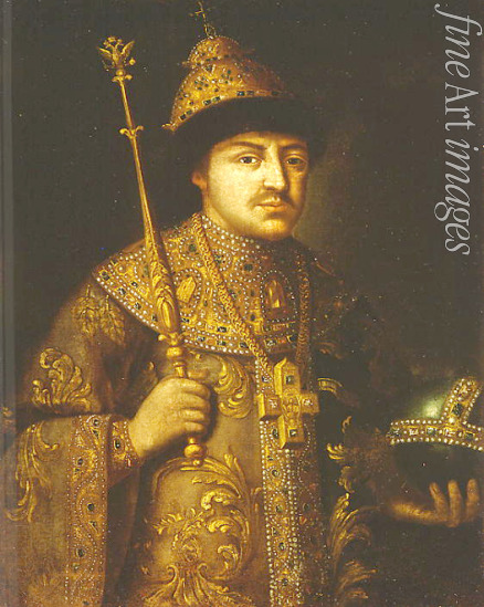 Russian master - Portrait of the Tsar Feodor (Theodore) III Alexeevich of Russia (1661-1682)