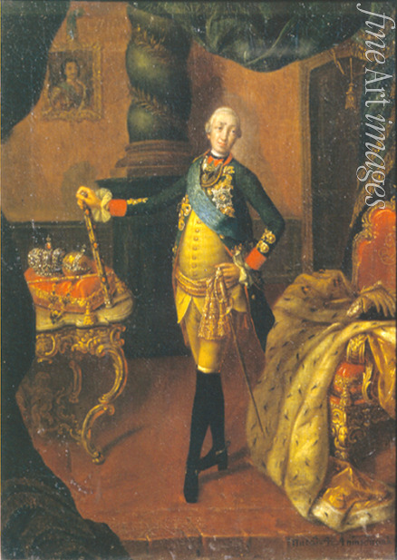 Antropov Alexei Petrovich - Portrait of the Tsar Peter III (1728-1762)