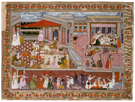 Indische Kunst - Geburt in einem Palast
