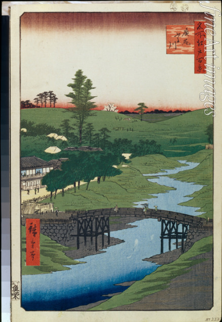 Hiroshige Utagawa - Der Fluss Furukawa in der Gegend Hiroo (Einhundert Ansichten von Edo)