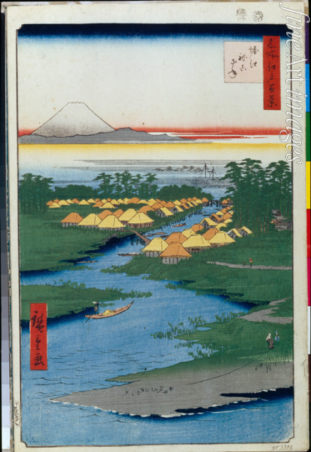 Hiroshige Utagawa - Horie und Nekozane (Einhundert Ansichten von Edo)