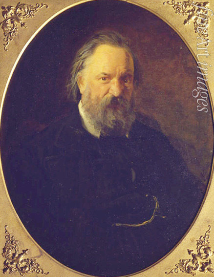 Ge Nikolai Nikolayevich - Portrait of the author Alexander Herzen (1812-1870)