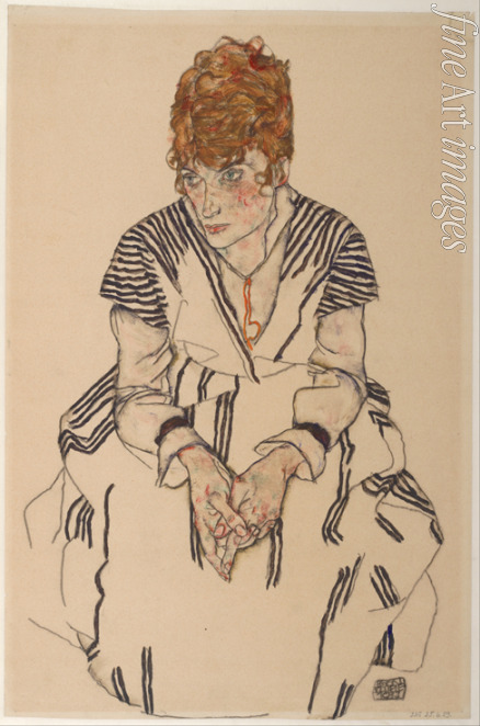 Schiele Egon - Portrait of the Artist's Sister-in-Law, Adele Harms