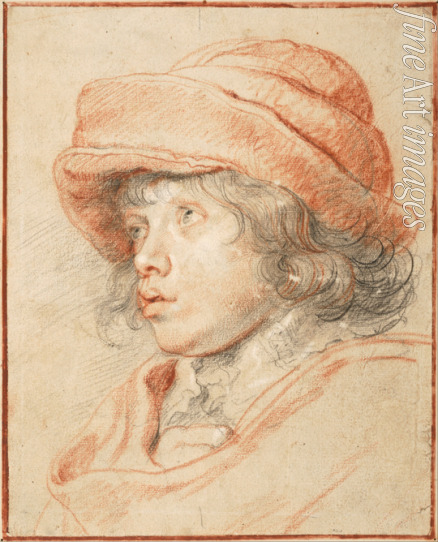 Rubens Pieter Paul - Rubens's Son Nicolaas Wearing a Red Felt Cap