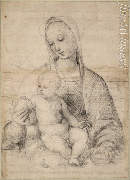 Raffael (Raffaello Sanzio da Urbino) - Die Madonna mit dem Granatapfel