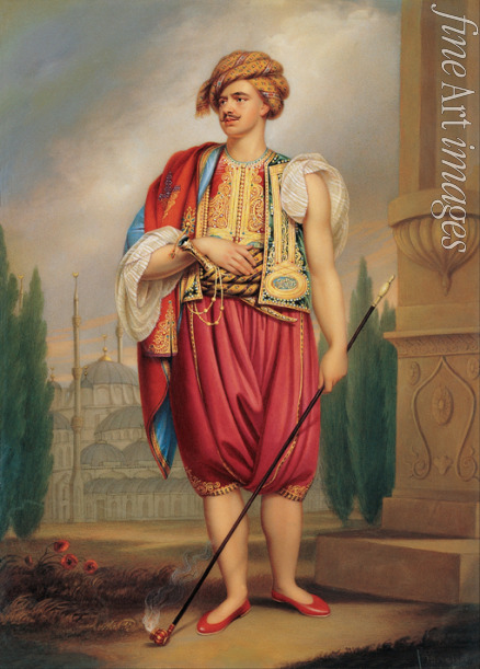 Bone Henry - Portrait of Thomas Hope (1769–1831) in Turkish Costume (after William Beechey)