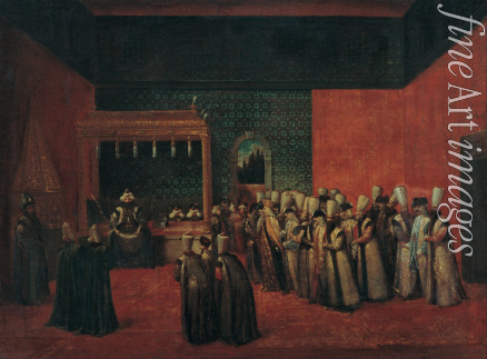 Vanmour (Van Mour) Jean-Baptiste - Sultan Ahmed III. empfängt einen europäischen Botschafter
