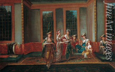 Vanmour (Van Mour) Jean-Baptiste - Kaffee trinkende Damen