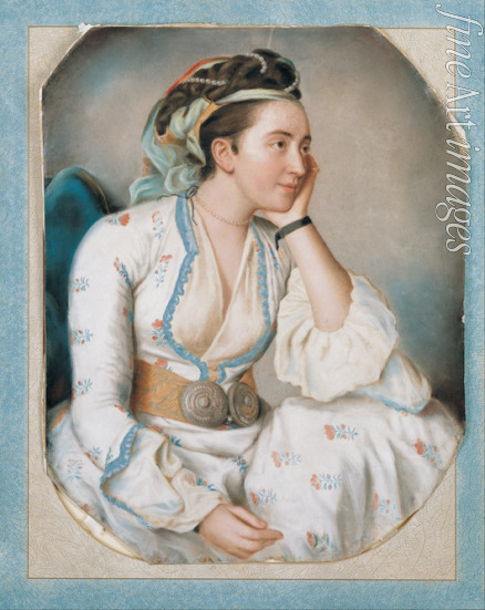Liotard Jean-Étienne - Dame in türkischer Tracht