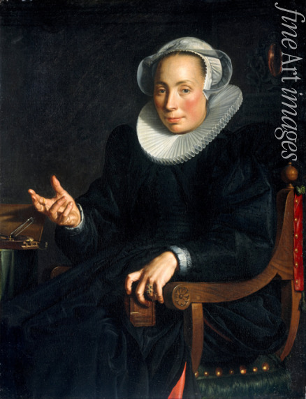 Wtewael Joachim - Porträt von Christina Wtewael van Halen (1568-1629)