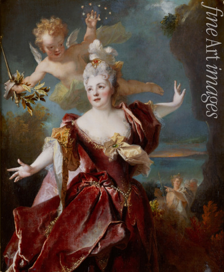 Largillière Nicolas de - Porträt von Marie Anne de Châteauneuf, genannt Mademoiselle Duclos als Ariadne auf Naxos