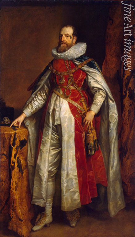 Dyck Sir Anthony van - Portrait of Henry Danvers, 1st Earl of Danby (1573-1644), in robes as Knight of the Garter