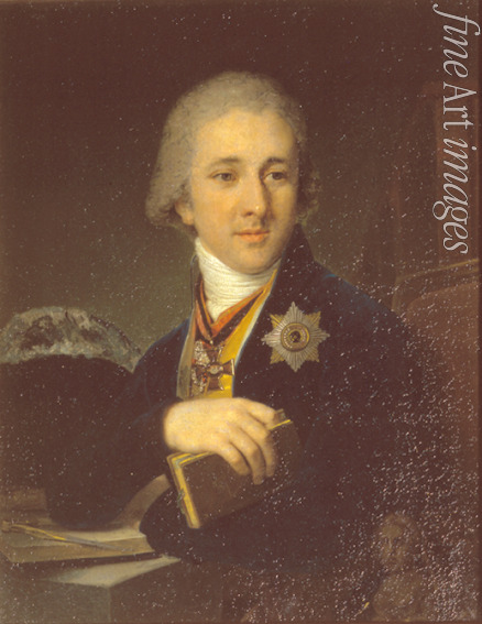 Borovikovsky Vladimir Lukich - Portrait of the author, freemason Alexander Labzin (1766-1825)