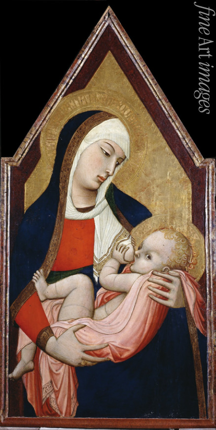 Lorenzetti Ambrogio - Stillende Madonna
