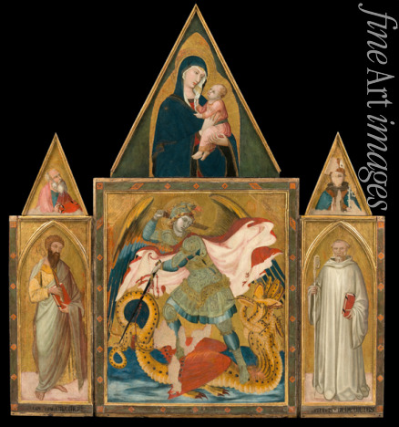 Lorenzetti Ambrogio - Polyptychon der Badia a Rofeno