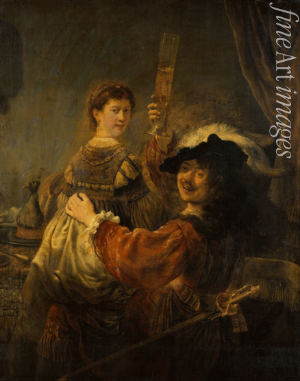 Rembrandt van Rhijn - Rembrandt and Saskia in the parable of the Prodigal Son