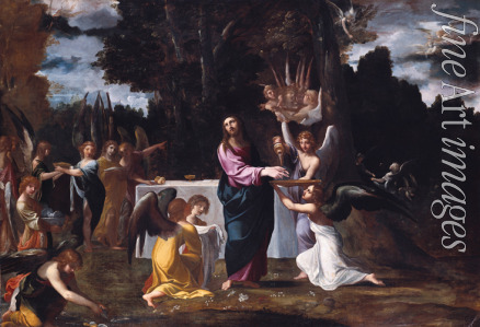Carracci Lodovico - Christ in the Wilderness, Served by Angels