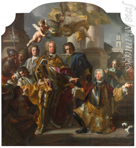 Solimena Francesco - Emperor Charles VI and Count Gundacker von Althan