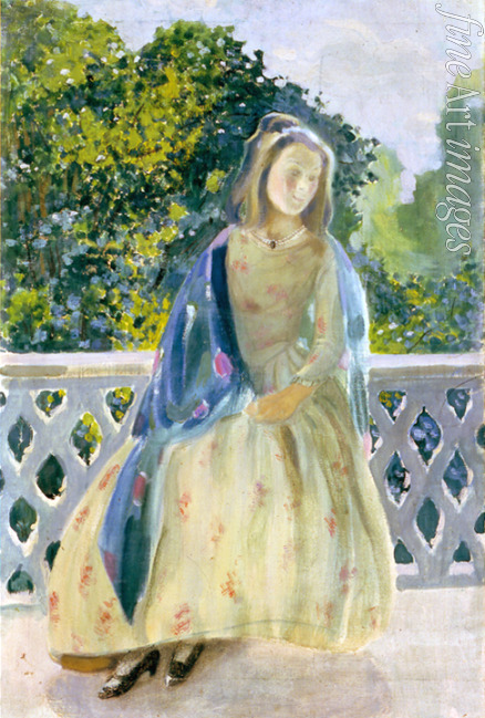 Borisov-Musatov Viktor Elpidiforovich - Young Girl on the Balcony