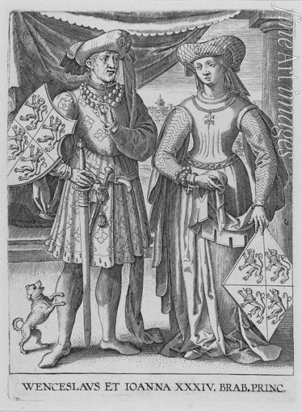 Galle Philipp (Philips) - Wenceslaus I, Duke of Luxembourg and Joanna, Duchess of Brabant
