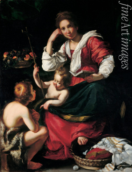 Strozzi Bernardo - Virgin and child with John the Baptist as a Boy