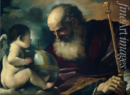 Guercino - Gottvater und Engel