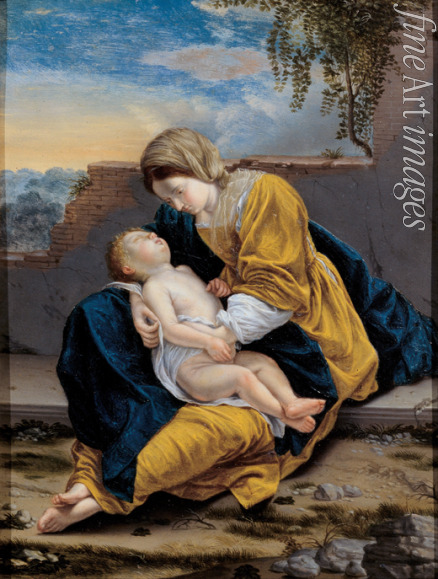Gentileschi Orazio - Madonna mit Kind in einer Landschaft