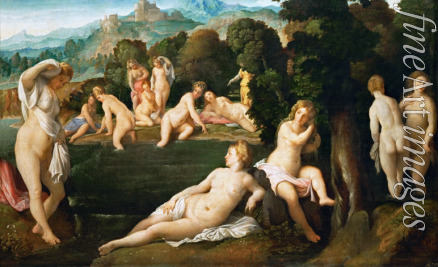 Palma il Vecchio Jacopo the Elder - Nymphs Bathing