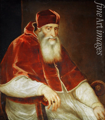 Tizian - Porträt des Papst Paul III. Farnese