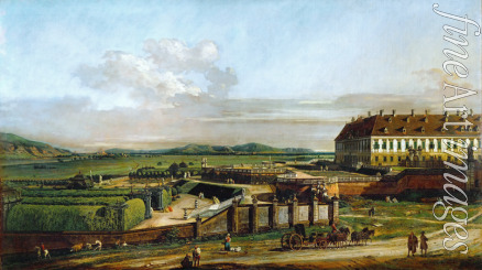 Bellotto Bernardo - Das kaiserliche Lustschloß Schloßhof, Ansicht von Norden