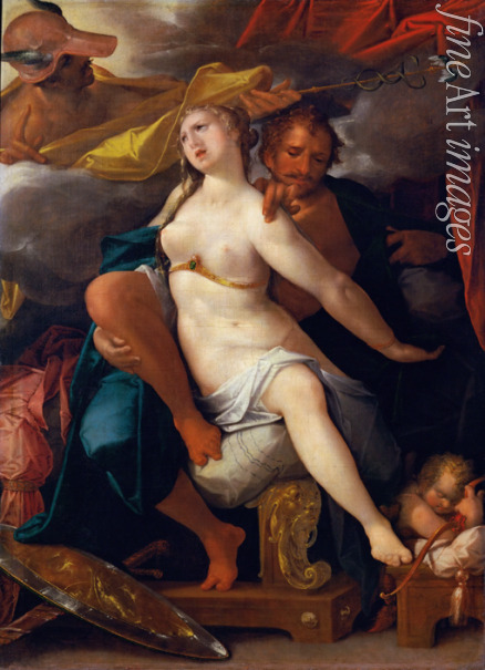 Spranger Bartholomeüs - Venus und Mars, von Merkur gewarnt
