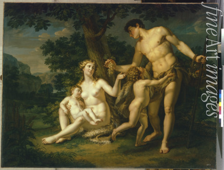 Ivanov Andrei Ivanovich - Adam and Eve with Children Under A Tree