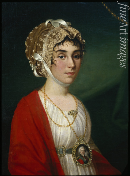 Argunov Nikolai Ivanovich - Portrait of the Actress and Singer, Countess Praskovya Sheremetyeva (Zhemchugova) (1768-1803)