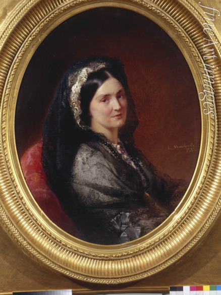 Makovsky Konstantin Yegorovich - Portrait of Countess Natalia Pavlovna Stroganova (1796-1872)