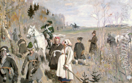 Vinogradov Sergei Arsenyevich - Hunting at the time of the tsar Peter The Great