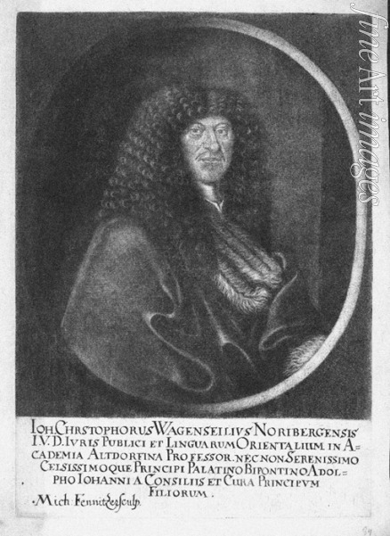 Fenitzer (Fennitzer) Georg - Porträt von Johann Christoph Wagenseil (1633-1705)