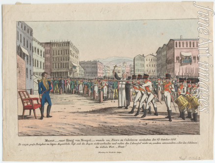 Campe August Friedrich Andreas - Erschießung Joachim Murats, König von Neapel, in Pizzo in Kalabrien am 13. Oktober 1815