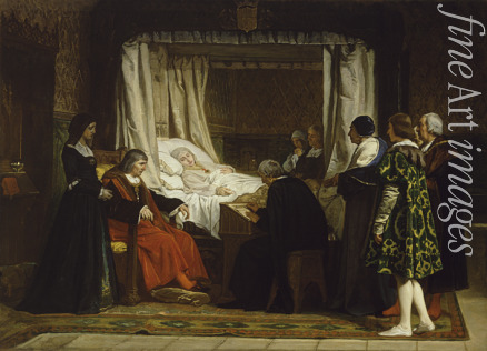 Rosales Gallina Eduardo - Queen Isabella I of Castile dictating her last will and testament