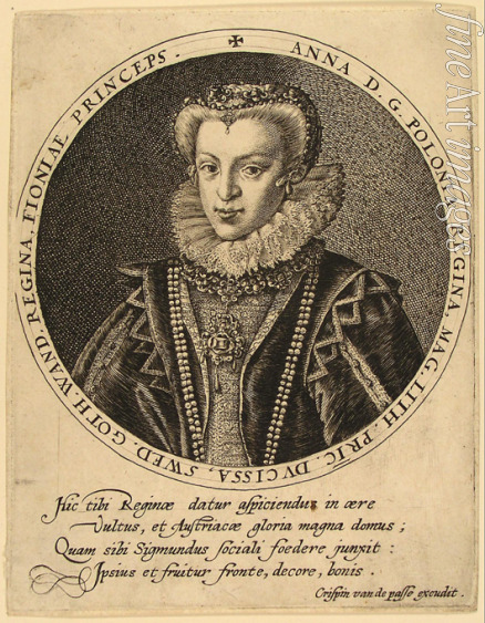 Passe Crispijn van de the Elder - Anna Catherine Constance Vasa of Poland (1619-1651)