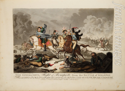 Wright John Massey - Napoleon Bonaparte flüchtet nach der Schlacht bei Krasnoi