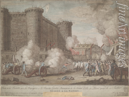 Unbekannter Künstler - Die Erstürmung der Bastille am 14. Juli 1789