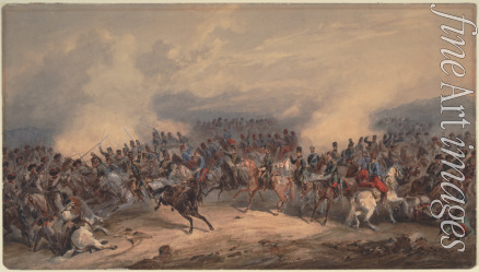 Norie Orlando - Hussars and Chasseurs at the Battle of Chernaya River on August 16, 1855