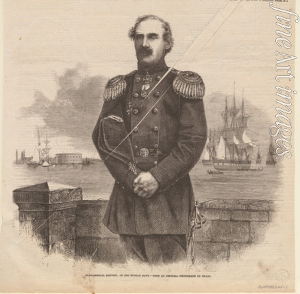 Unbekannter Künstler - Admiral Stepan Stepanowitsch Lessowski (1816-1866)